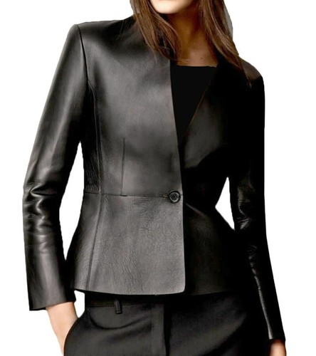 Real women black leather - women's,